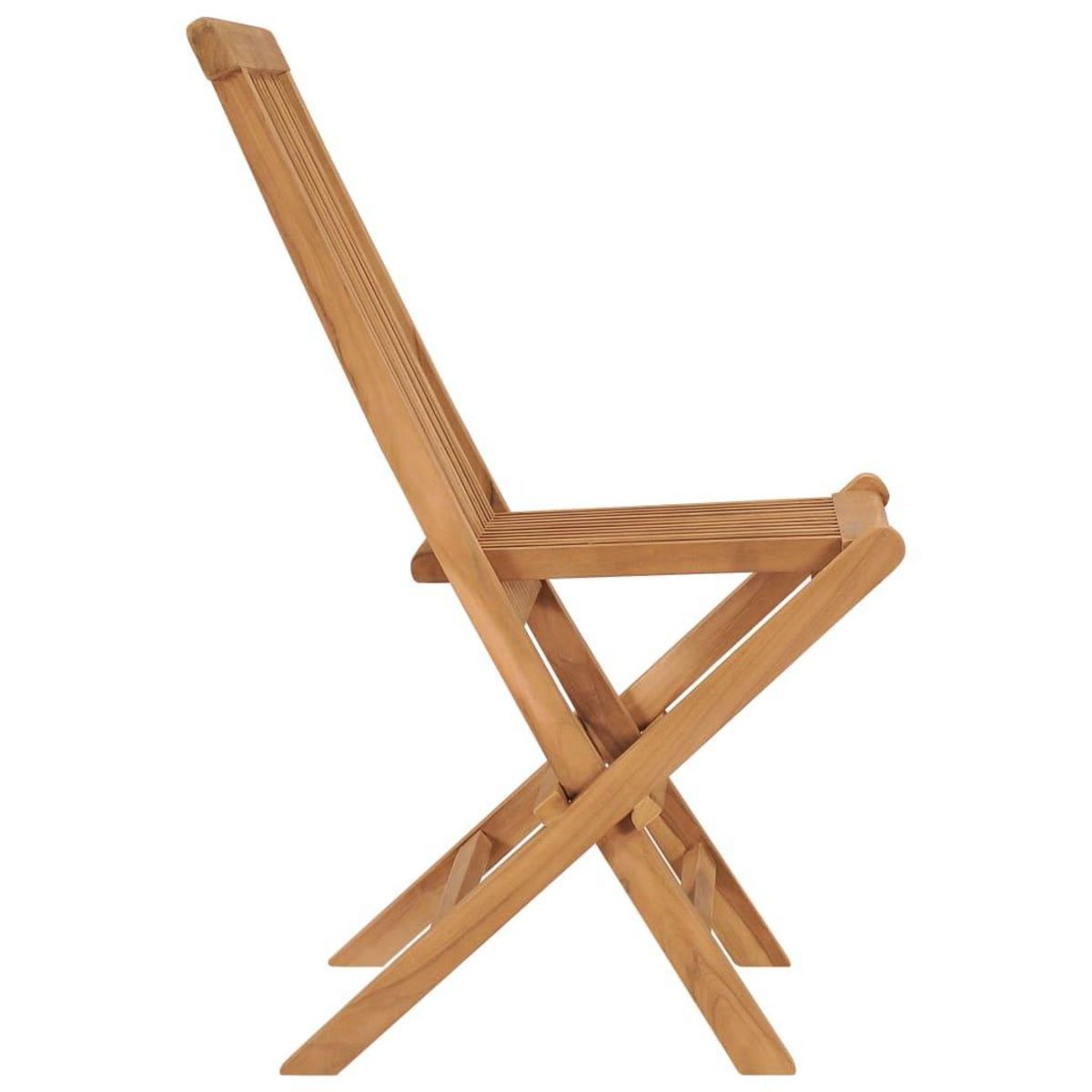 VIDAXL Chaises de jardin pliables lot de 2 Bois de teck massif