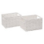 Voir la diapositive 3 :  Lot de 4 Paniers de Rangement  Costa  32cm Blanc