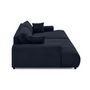 Voir la diapositive 4 : LISA DESIGN Garance - canapé droit 4 places double méridienne - assise profonde - en velours côtelé