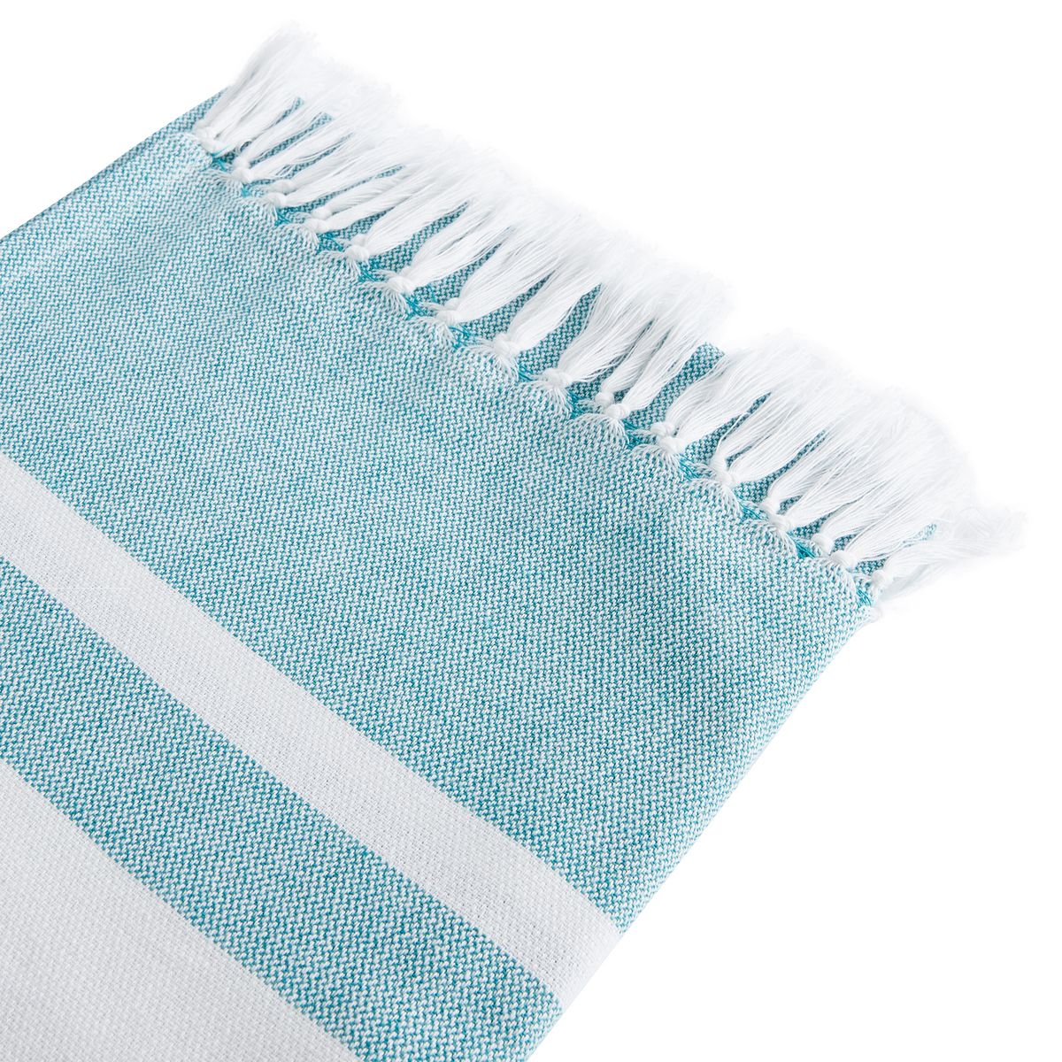 ACTUEL Foutah de plage en coton 180g/m² finition frange SAND