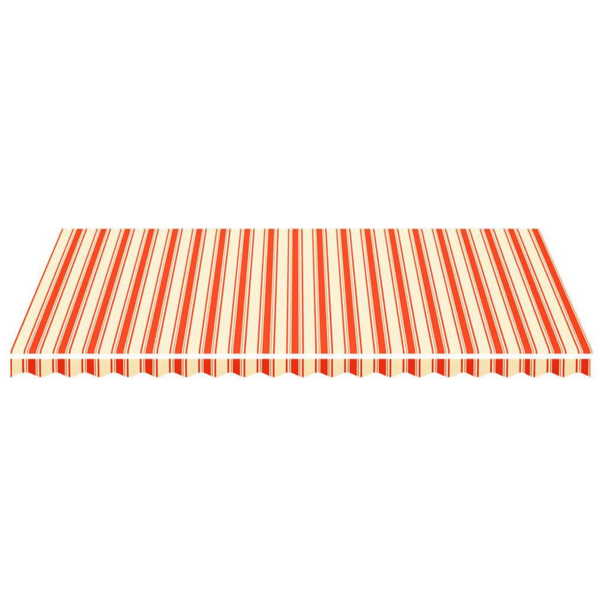 VIDAXL Tissu de remplacement pour auvent Jaune et orange 5x3 m