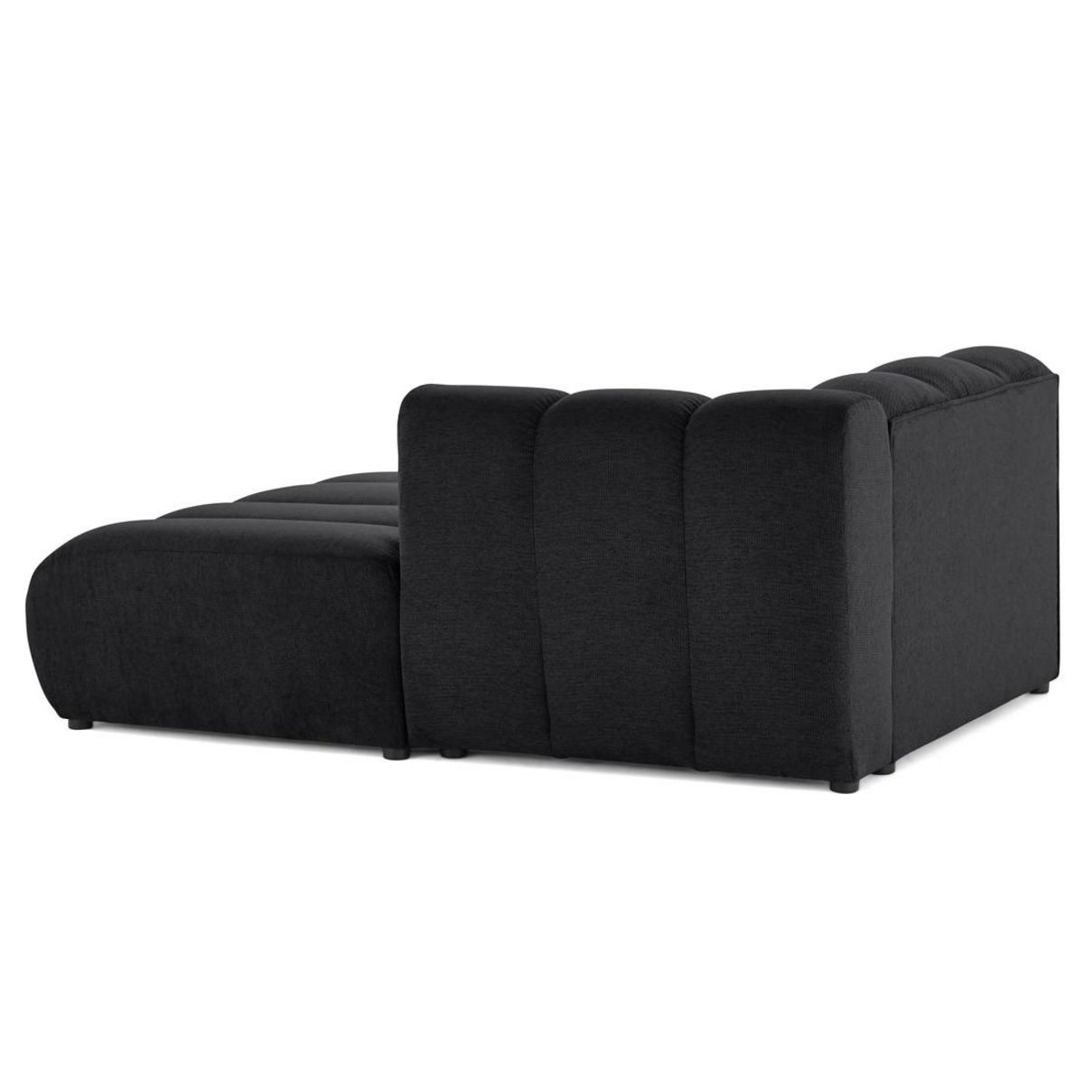 LISA DESIGN Debbie - module d'assise méridienne droit en tissu texturé