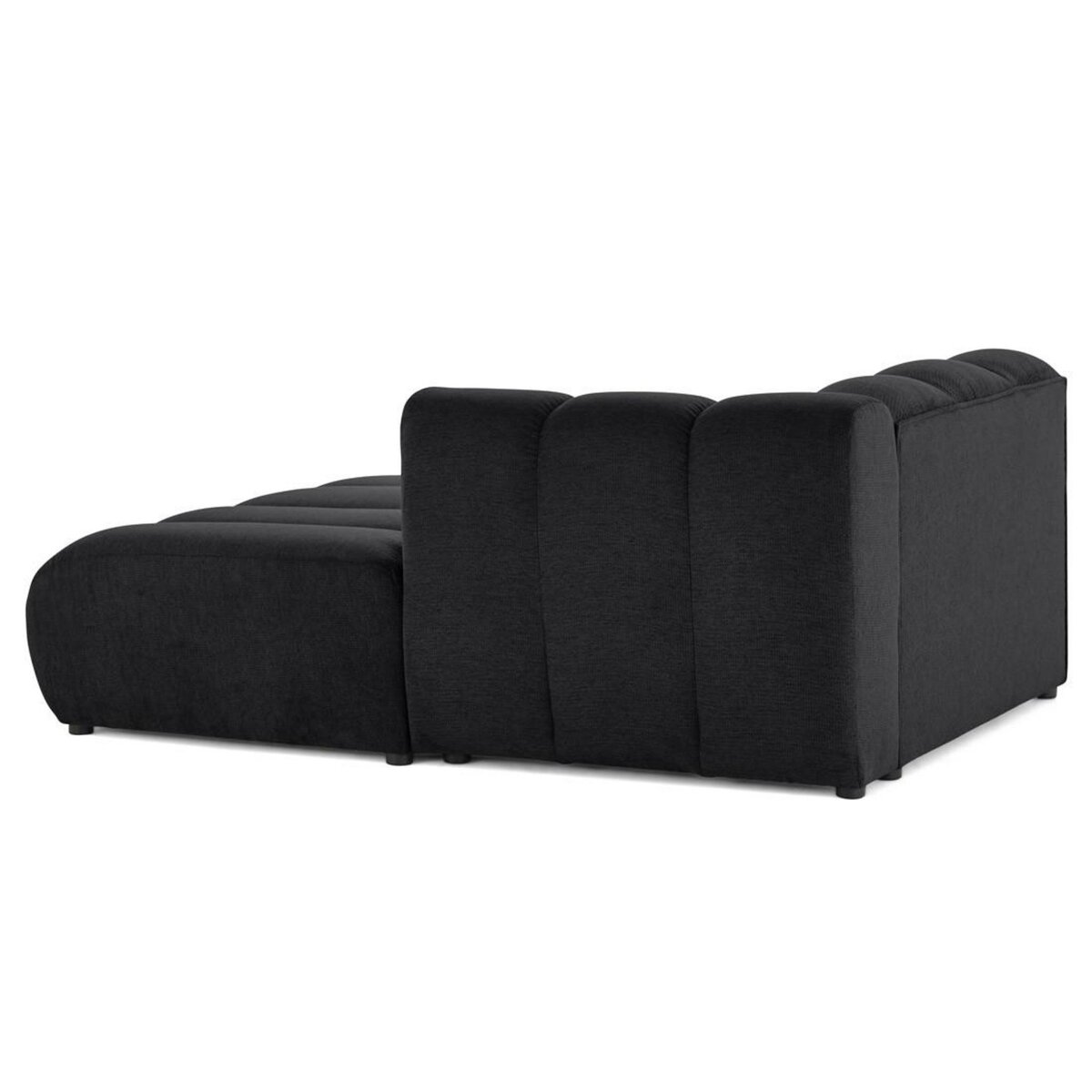 LISA DESIGN Debbie - module d'assise méridienne droit en tissu texturé