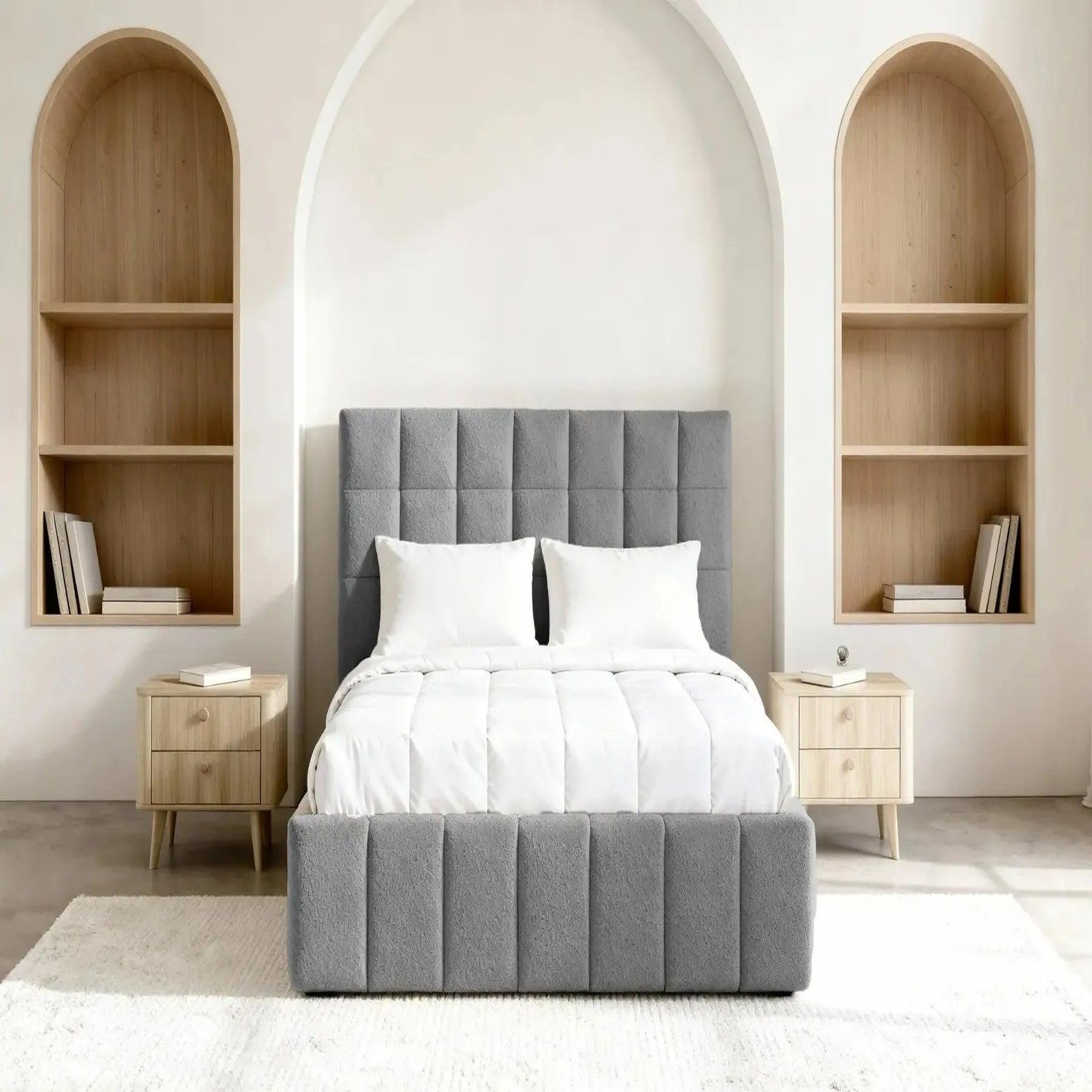 Voir la diapositive 3 : CASANOVA PARIS Florence - lit coffre tissu chenille
