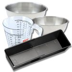 ZENKER Set pâtisserie avec grand moule à cake extensible, 2 bols à mixer, verre mesureur et spatule Zenker