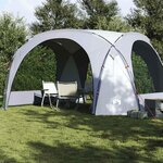 VIDAXL Tente de reception blanc et gris impermeable