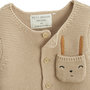 Voir la diapositive 2 : Petit Béguin Ensemble gilet et pantalon avec pieds bébé en tricot Hello Baby