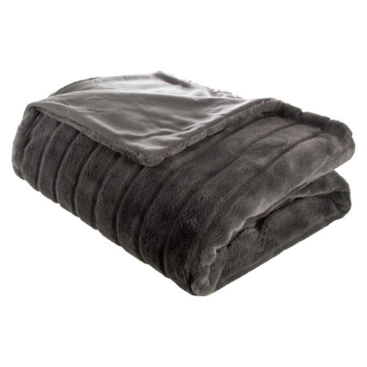 ATMOSPHERA Plaid Fourrure  Manoir  180x230cm Gris