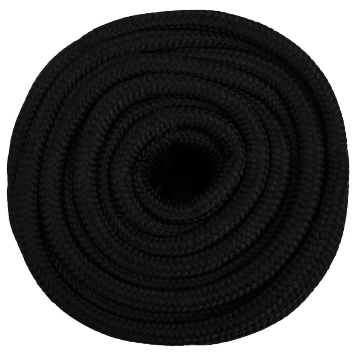 VIDAXL Corde de travail Noir 18 mm 50 m Polyester