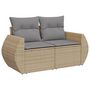 Voir la diapositive 3 : VIDAXL Salon de jardin avec coussins 5 pcs beige resine tressee