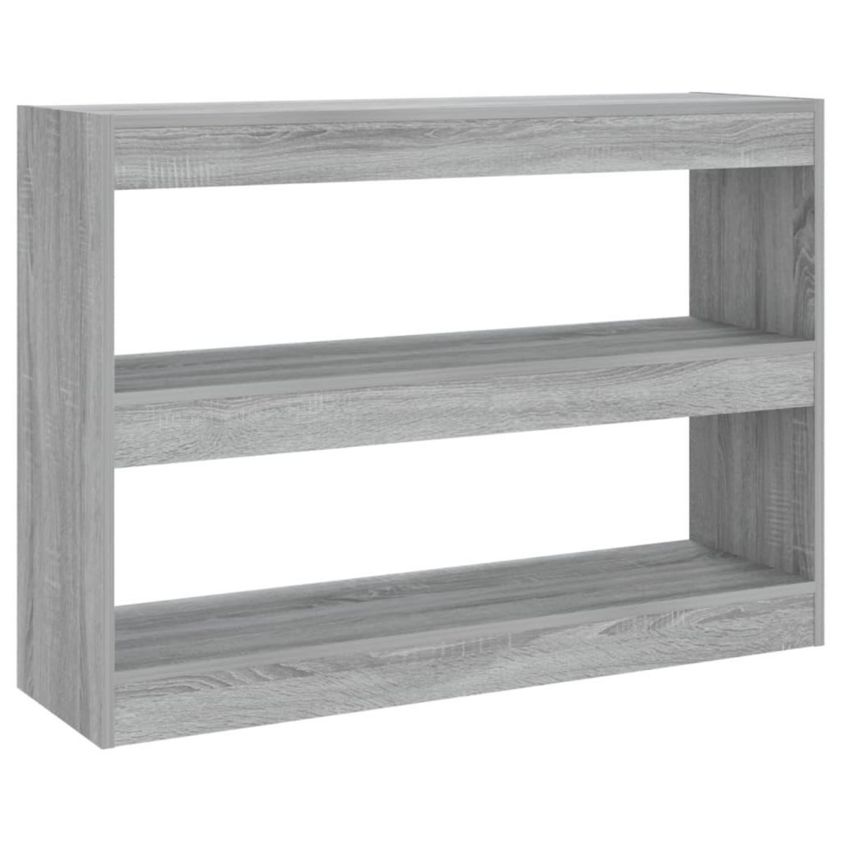 VIDAXL Bibliotheque/Separateur de piece sonoma gris 100x30x72 cm