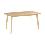 Rendez vous déco Table rectangulaire 6 personnes en bois clair 150 cm - Oman. Coloris disponibles : Marron, Noir