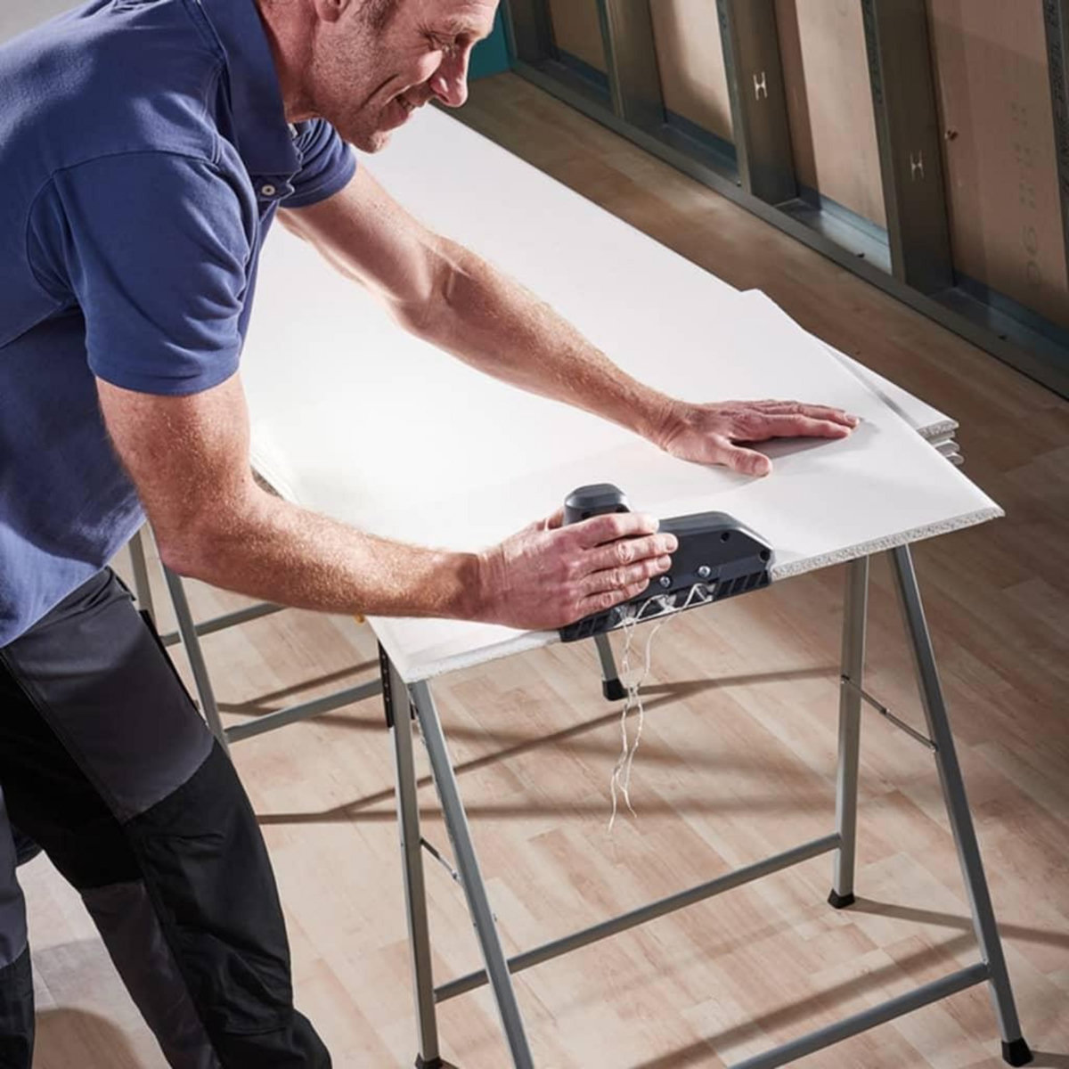 WOLFCRAFT wolfcraft Rabot plaquiste a chanfreiner 3 lames 4009000