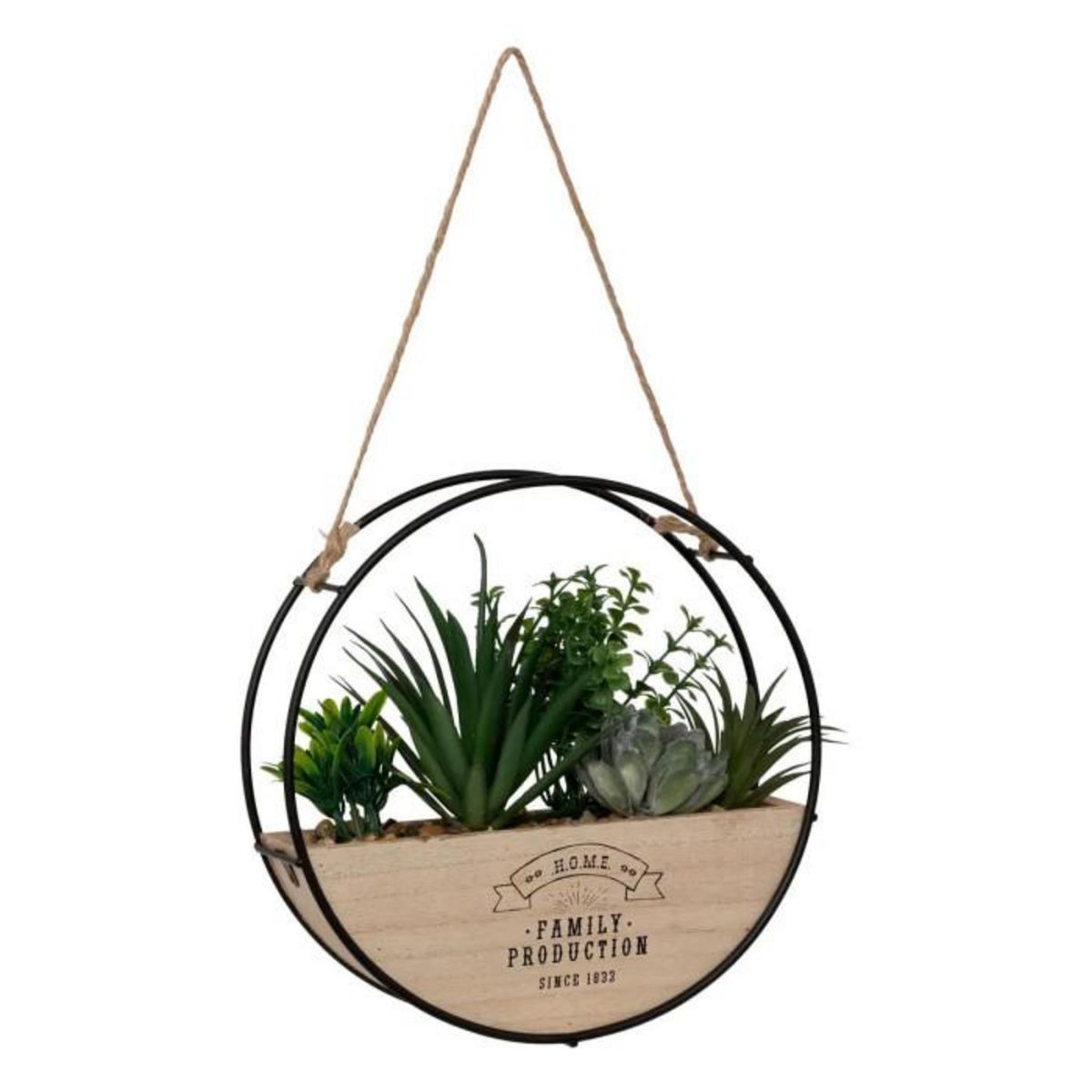 ATMOSPHERA Plantes Artificielles à Suspendre  Krist  20cm Naturel