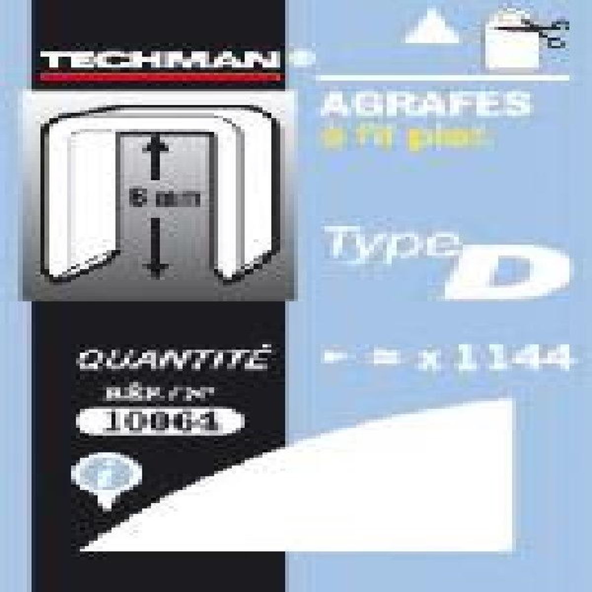 TECHMAN Agrafes 10 mm - type D