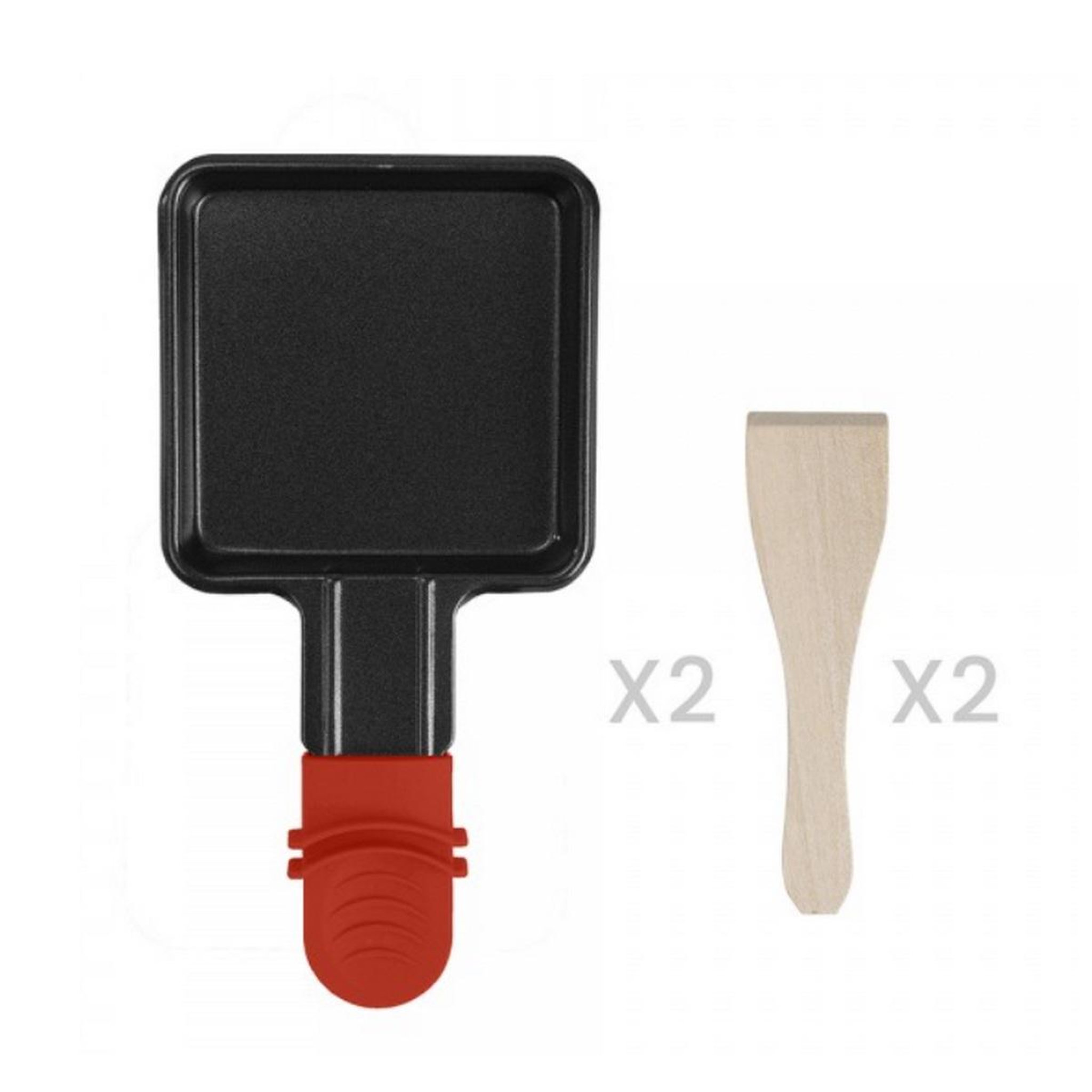 Voir la diapositive 6 : LIVOO Appareil à raclette 2 personnes 350w rouge - DOC156RO