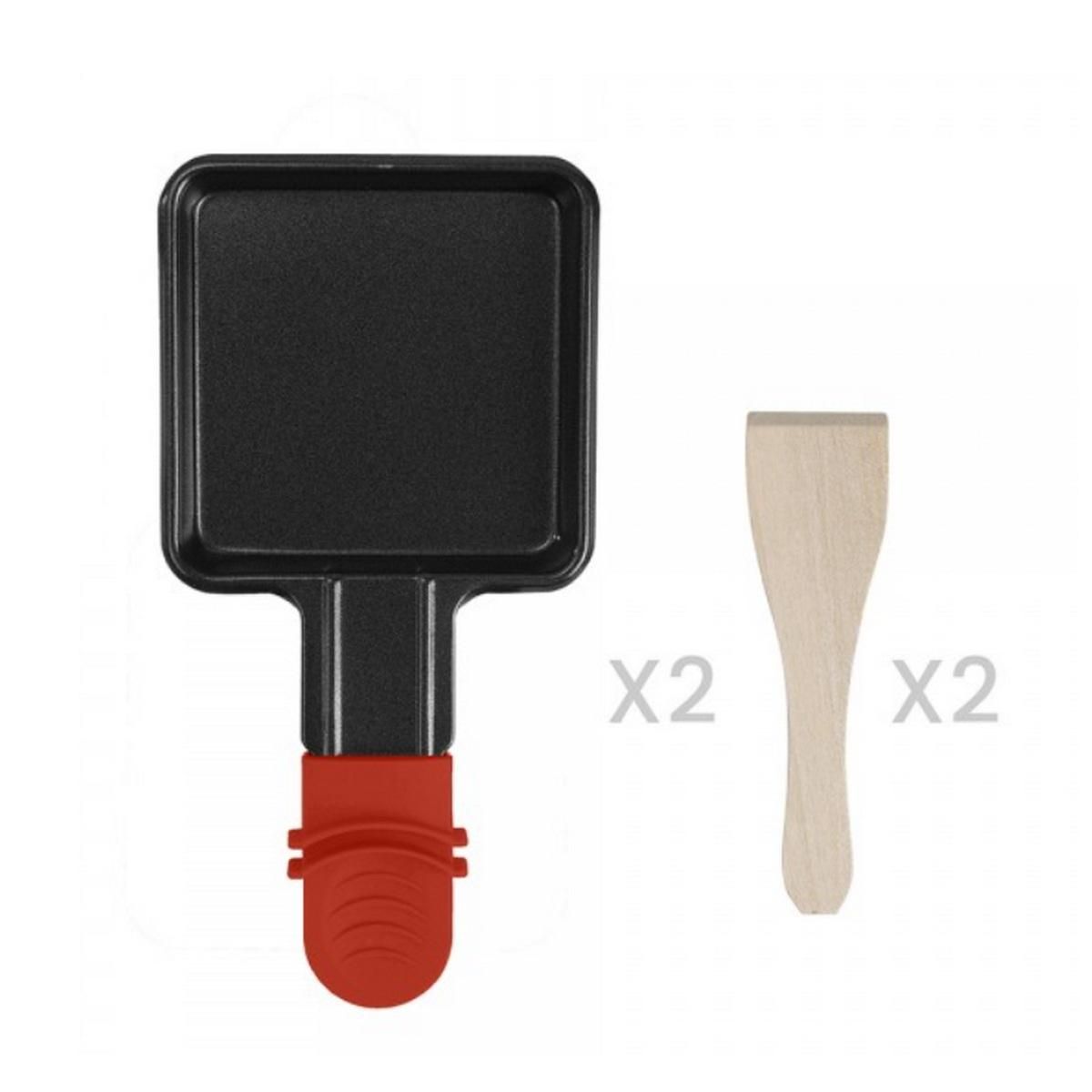 LIVOO Appareil à raclette 2 personnes 350w rouge - DOC156RO