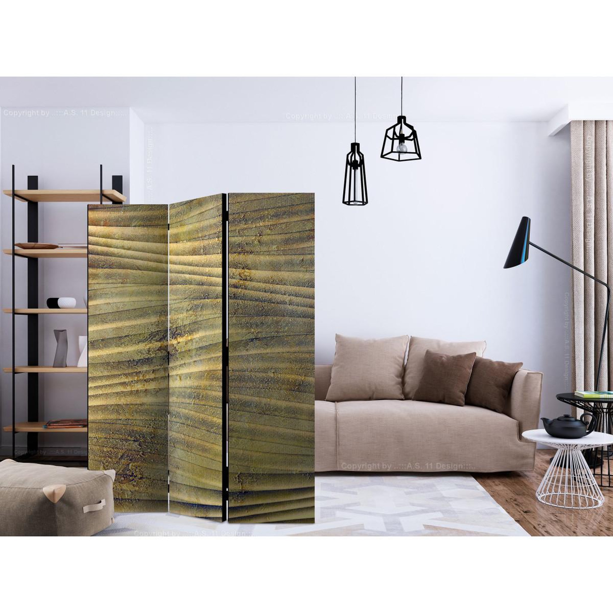 Voir la diapositive 2 : Paris Prix Paravent 3 volets  dream on sahara  135x172cm