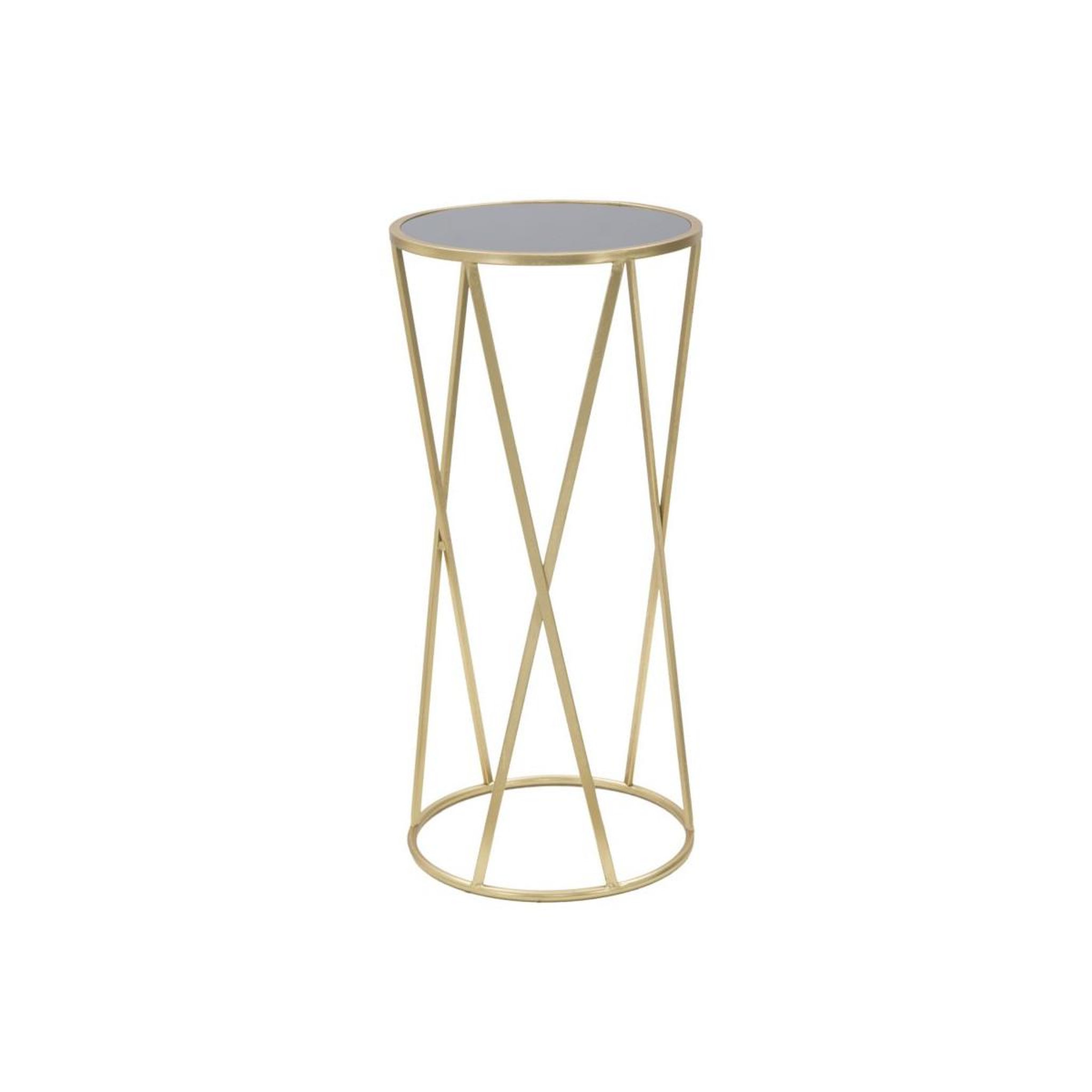 Voir la diapositive 3 : Paris Prix Table d'appoint design  milla  75cm noir & or