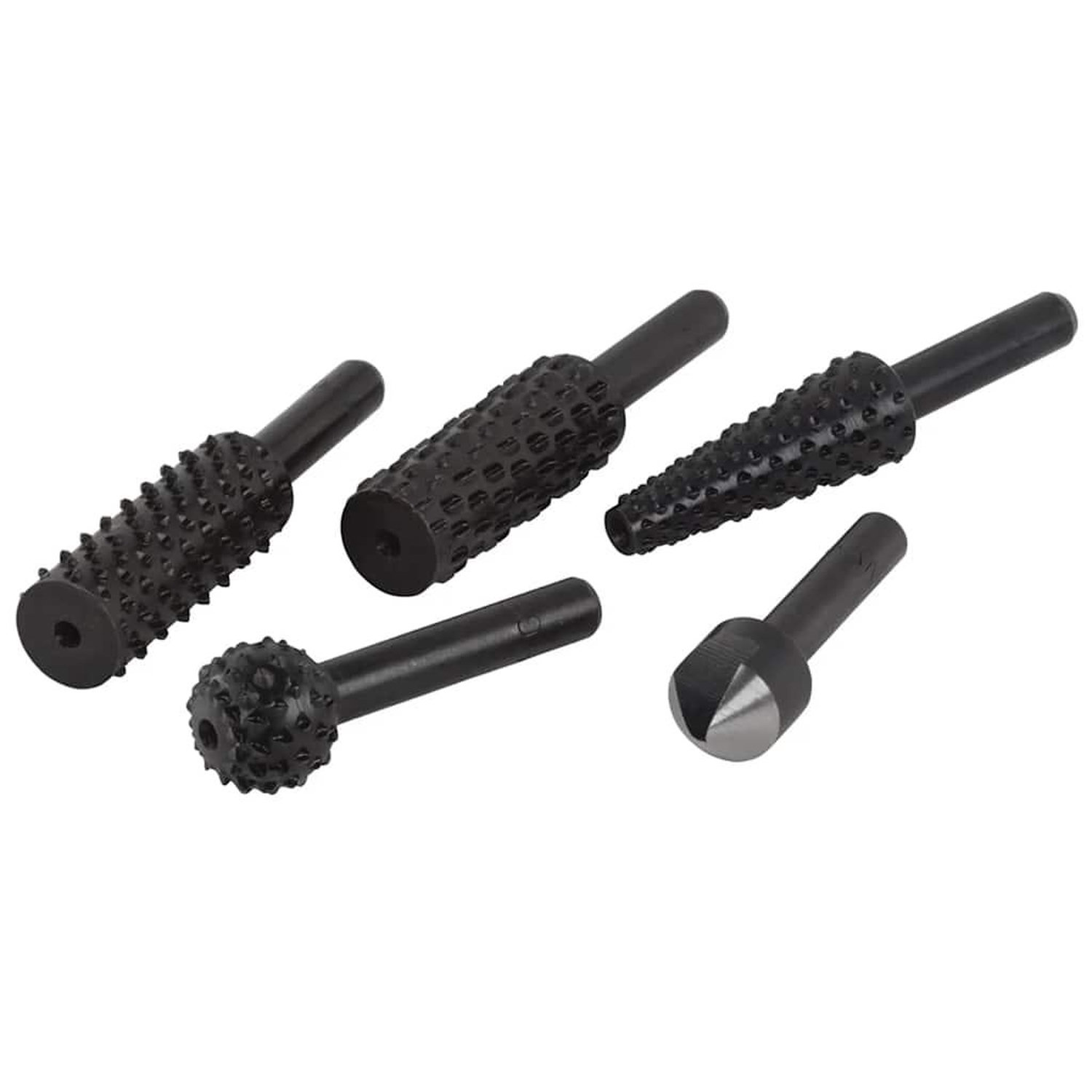 wolfcraft Ensemble rape rotative et fraise Acier 5 pcs 2540000