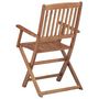 Voir la diapositive 5 : VIDAXL Chaises pliables d'exterieur lot de 4 Bois d'acacia solide