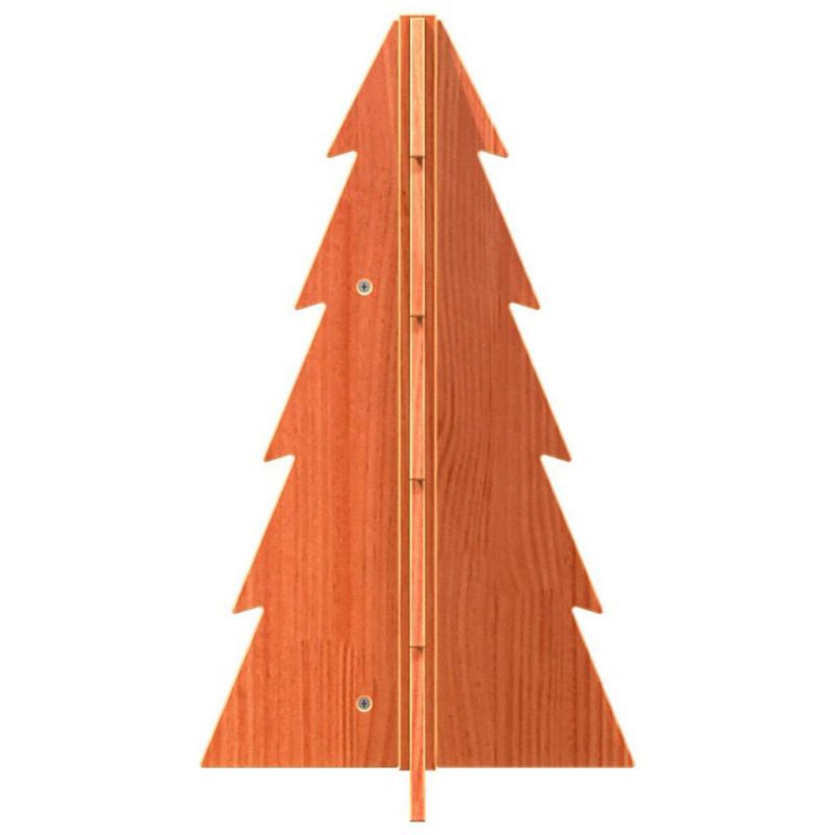 VIDAXL Arbre de Noël en bois pour décoration 69,5cm bois de pin massif