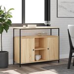VIDAXL Buffet chene sonoma 100x35x80 cm bois d'ingenierie
