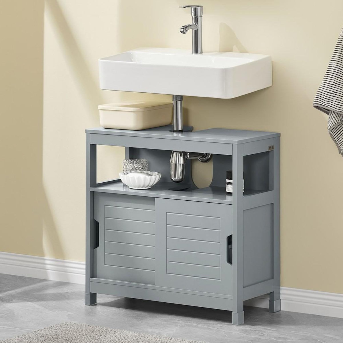 SOBUY SoBuy - Meuble Sous-vasque à deux portes - Moderne - FRG128