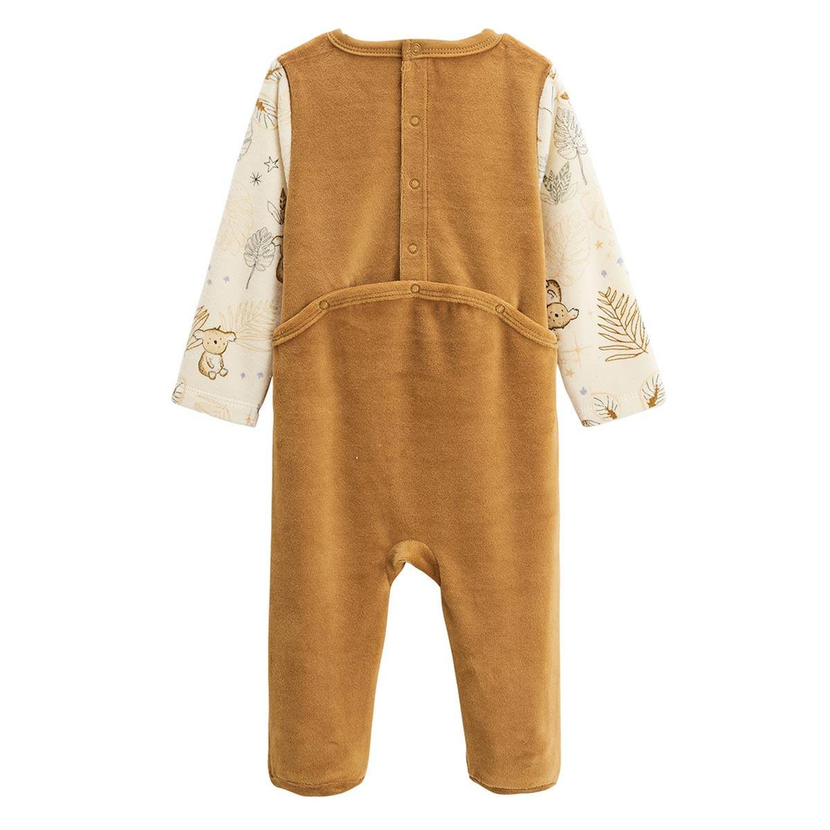 Petit Béguin Lot de 2 pyjamas bébé en velours Constellation