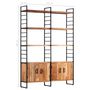 Voir la diapositive 6 : VIDAXL Bibliotheque a 4 niveaux 124x30x180 cm Bois d'acacia massif