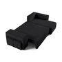 Voir la diapositive 2 : BEST MOBILIER Topaze - canapé d'angle réversible 4 places - convertible avec coffre, tablette et poufs - en velours côtelé