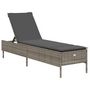 Voir la diapositive 4 : VIDAXL Chaises longues avec coussins lot de 2 gris resine tressee