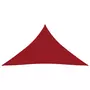VIDAXL Voile de parasol Tissu Oxford triangulaire 5x7x7 m Rouge