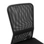 Voir la diapositive 5 : VIDAXL Chaise de bureau Noir 44x52x100 cm Tissu en maille