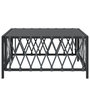 Voir la diapositive 3 : VIDAXL Table de jardin anthracite 70x70x34 cm tissu tissé