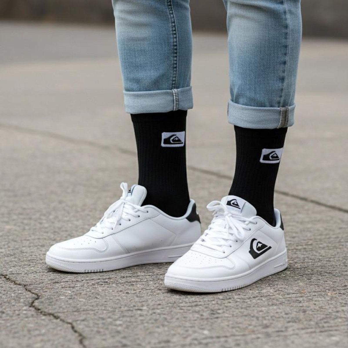 QUIKSILVER Quiksilver Pack de Chaussettes Homme Crew – Lot 6 Paires Sport Cushioned