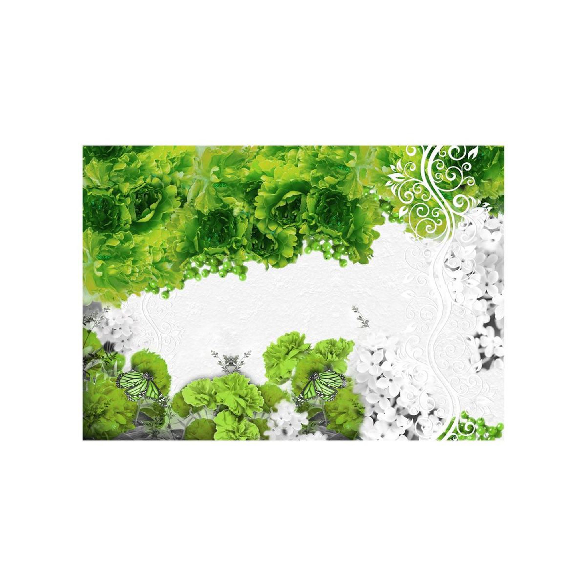 Voir la diapositive 2 : Paris Prix Papier Peint  Colors of Spring : Green