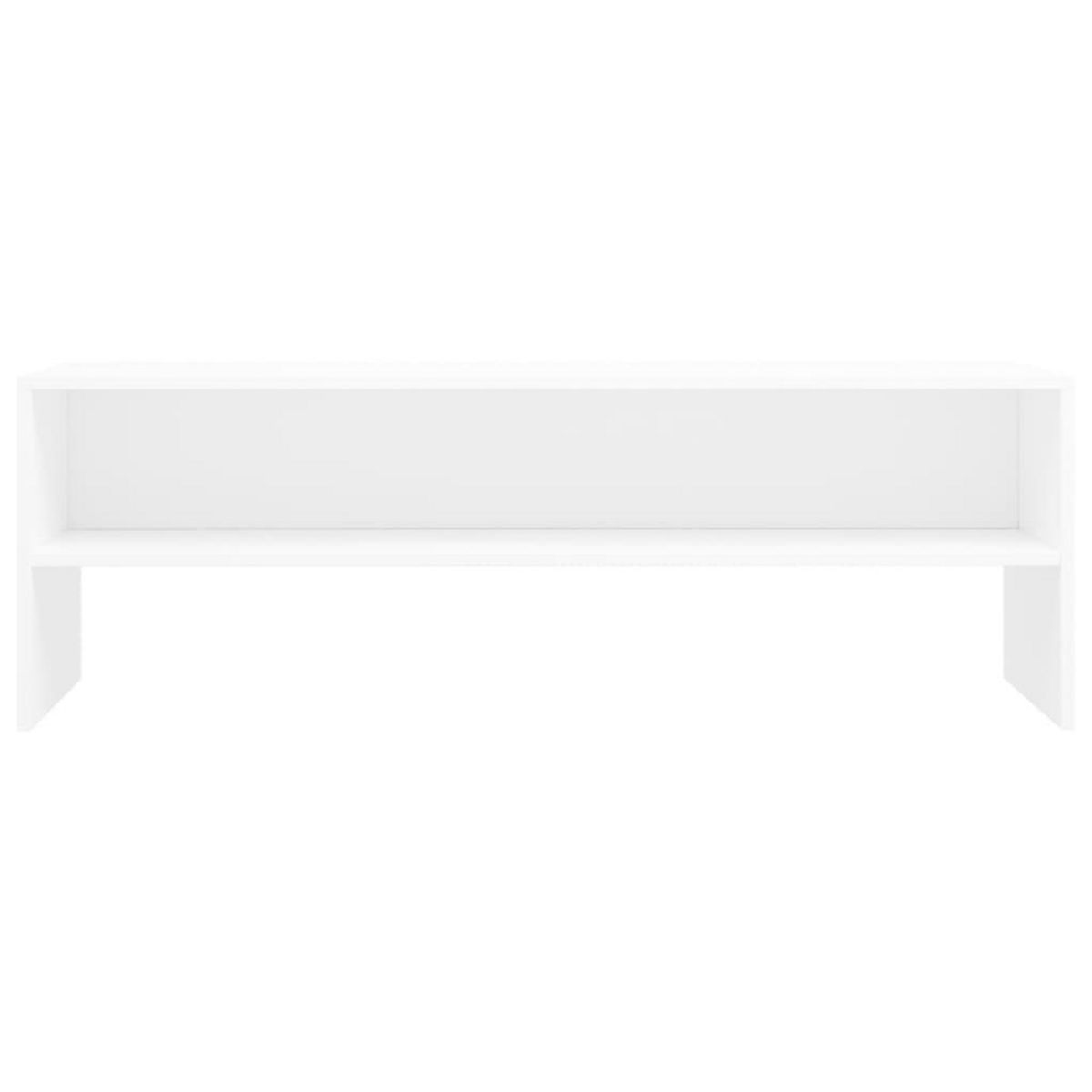 VIDAXL Meuble TV Blanc 120x40x40 cm Bois d'ingenierie