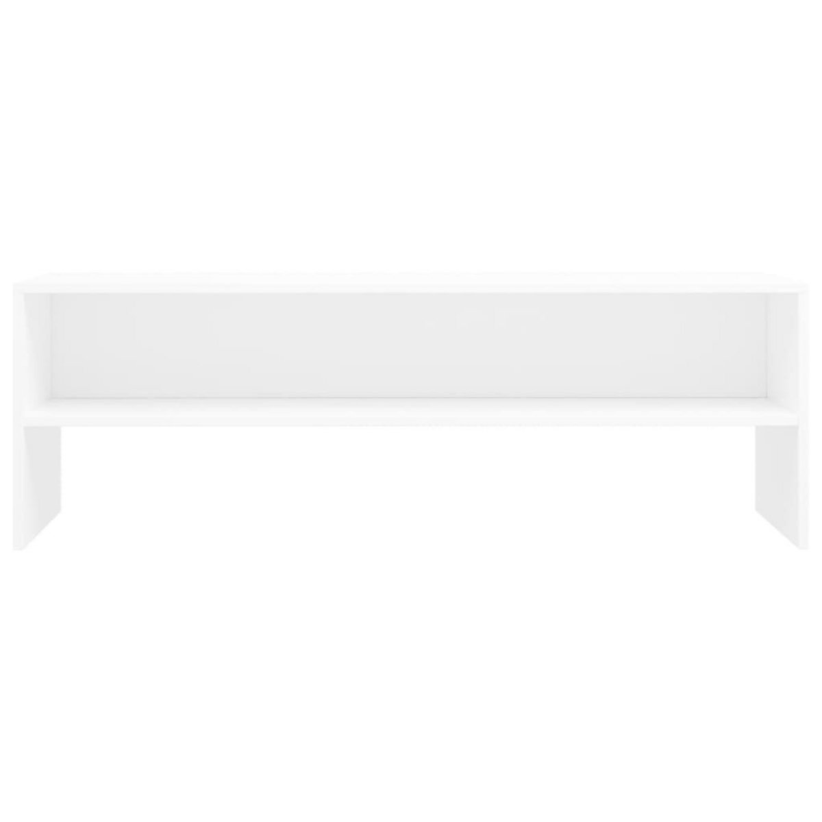 VIDAXL Meuble TV Blanc 120x40x40 cm Bois d'ingenierie