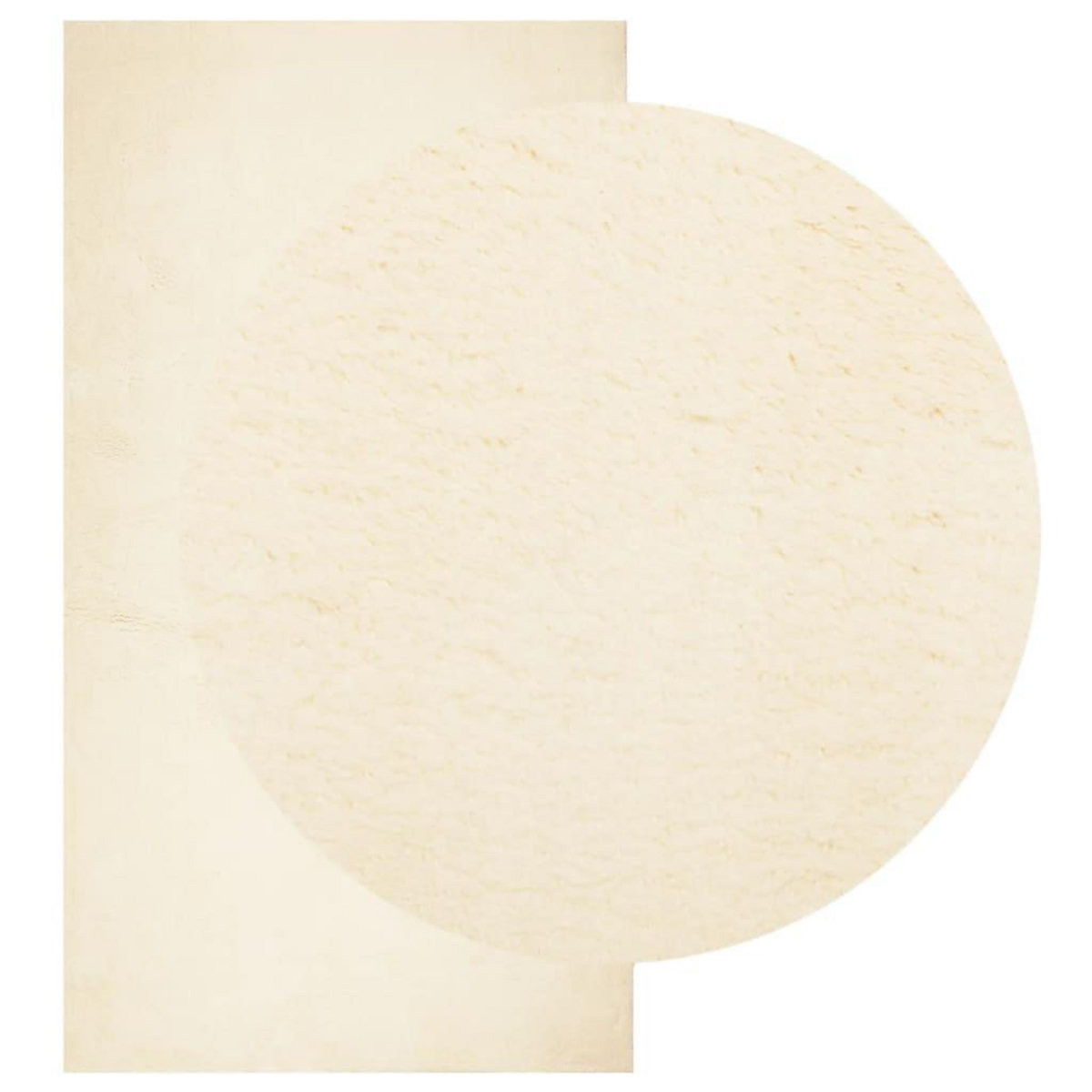 VIDAXL Tapis HUARTE a poils courts doux et lavable creme 80x150 cm