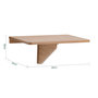 Voir la diapositive 3 : SOBUY SoBuy - Table murale extensible pliante - Minimaliste - FWT03