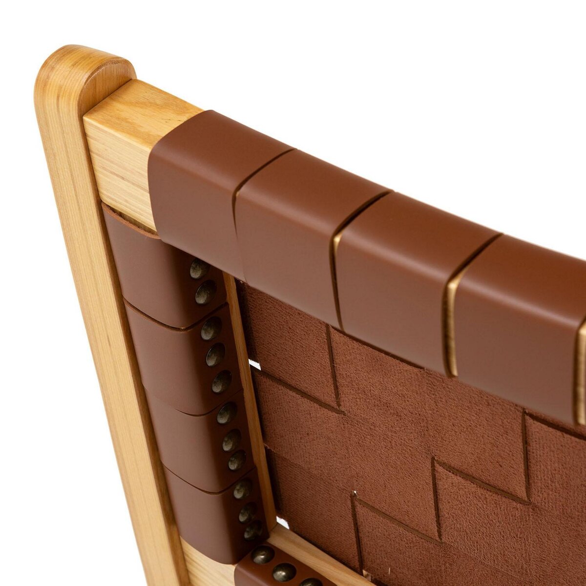 VS VENTA-STOCK Pack de 2 chaises Kurt Marron en cuir recyclé