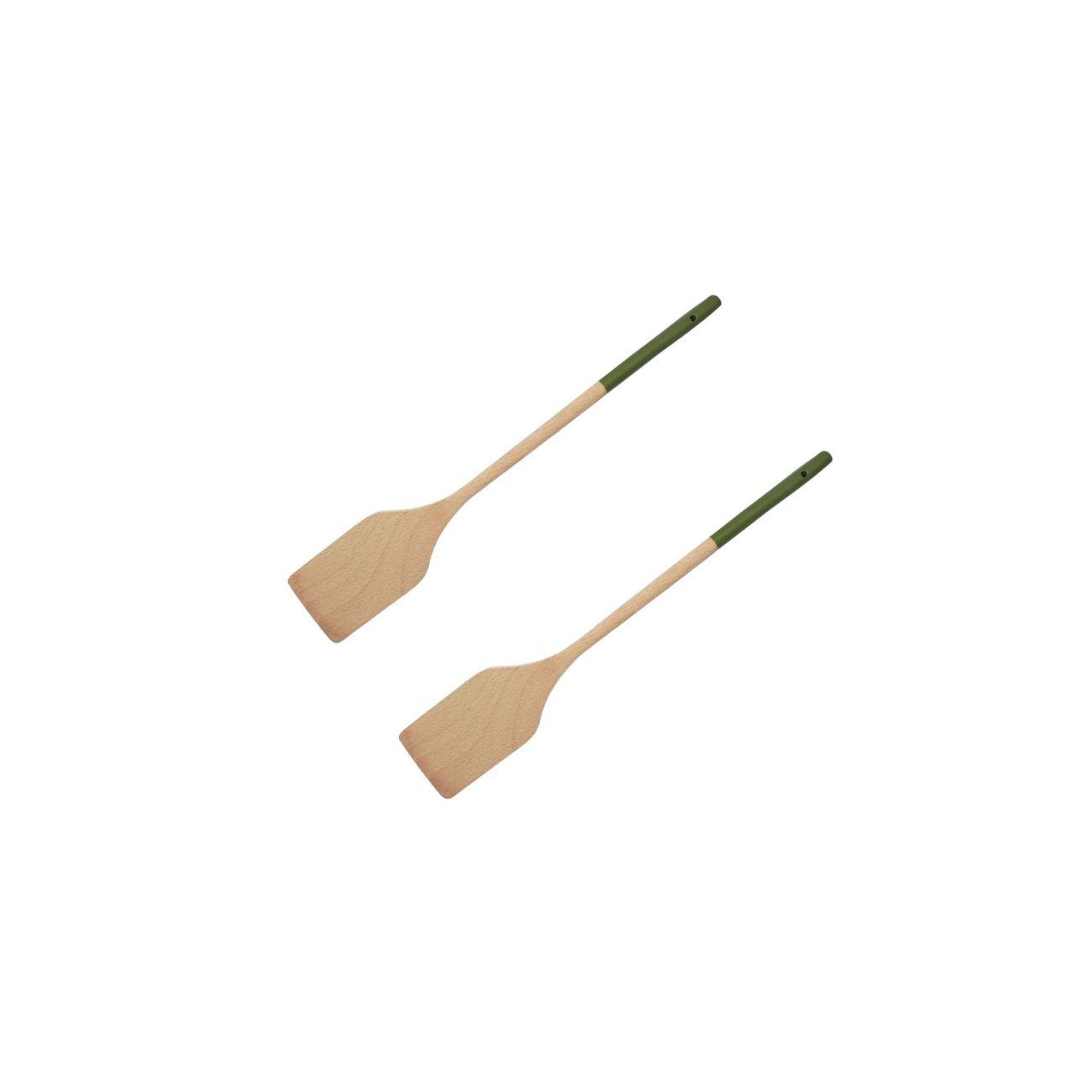Fackelmann Set de 2 ustensiles de cuisine spatule en bois et spatule fackelmann boisselerie