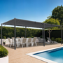 Voir la diapositive 3 : ID MARKET Pergola lames orientables 3x6 M gris anthracite