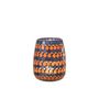 Voir la diapositive 2 : Paris Prix Photophore Design Goutte  African Desire  16cm Orange & Bleu