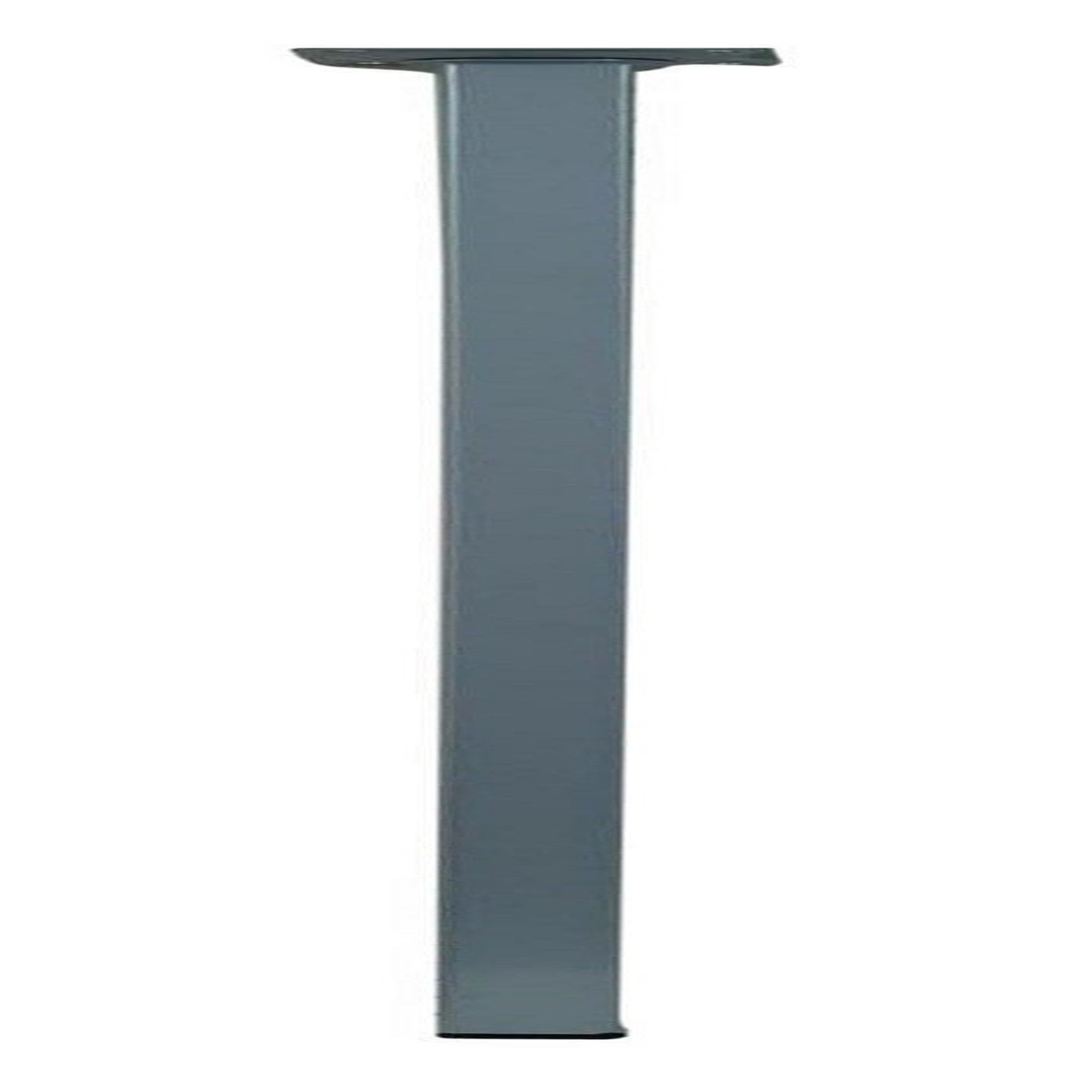 CENTRALE BRICO Pied de table carré fixe acier mat gris, 80 cm