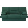 Voir la diapositive 1 : MARKET24 Banquette clic clac 3 places - tissu Vert foret - Style contemporain - L 190 x P 92 cm - DREAM