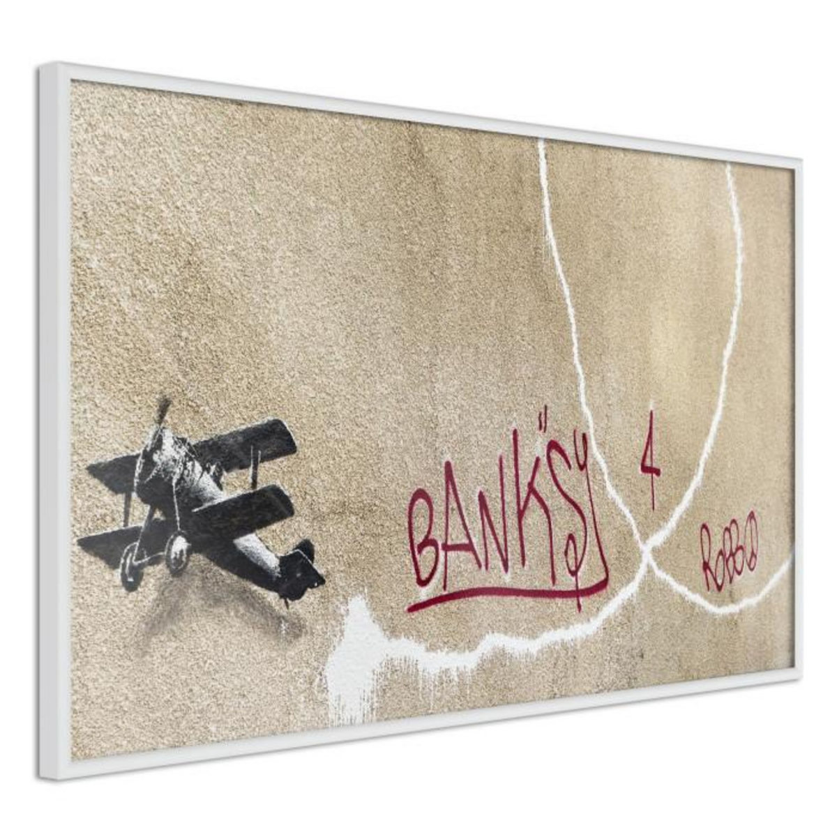Paris Prix Affiche Murale Encadrée  Banksy Love Plane