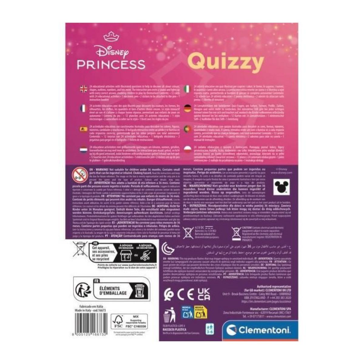 CLEMENTONI CLEMENTONI - Quizzy - Princess