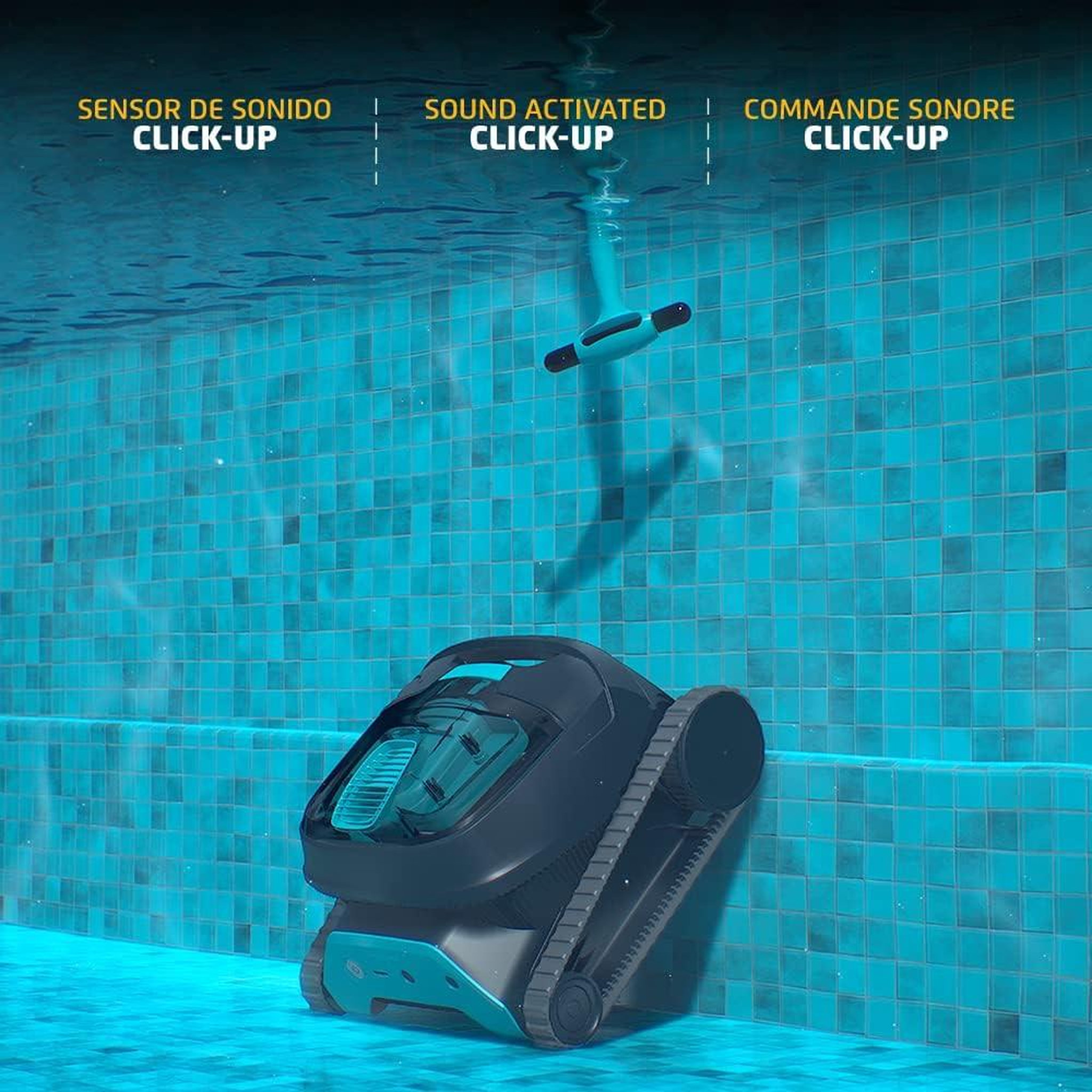 Voir la diapositive 4 : Dolphin Robot electrique de piscine sans fil fond, parois et ligne d'eau - liberty 300